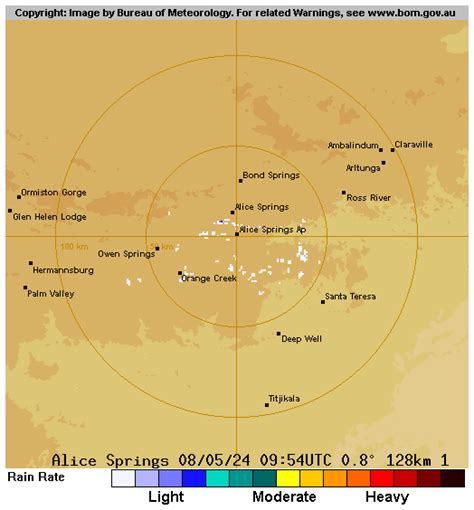 alice springs weather 128km radar